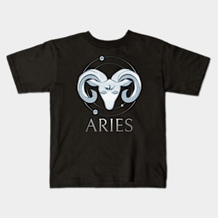 Aries Zodiac Sign Kids T-Shirt